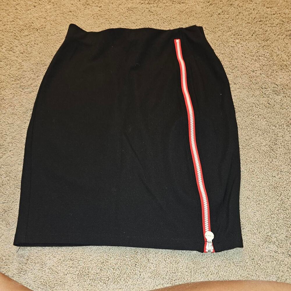 Black hunter midi skirt